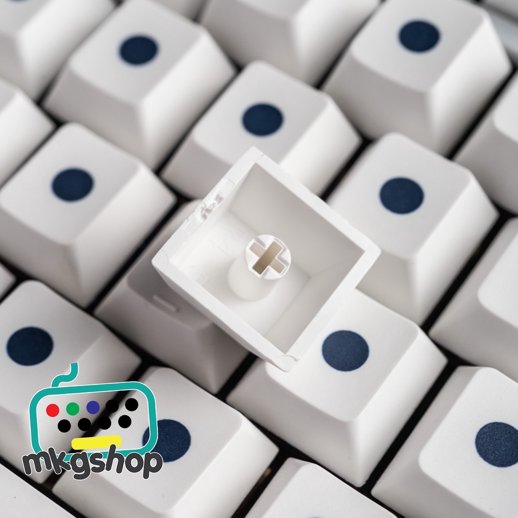 Keycap D.O.T không chữ, nhựa PBT in nhiệt, 120 nút bàn phím cơ cherry profile