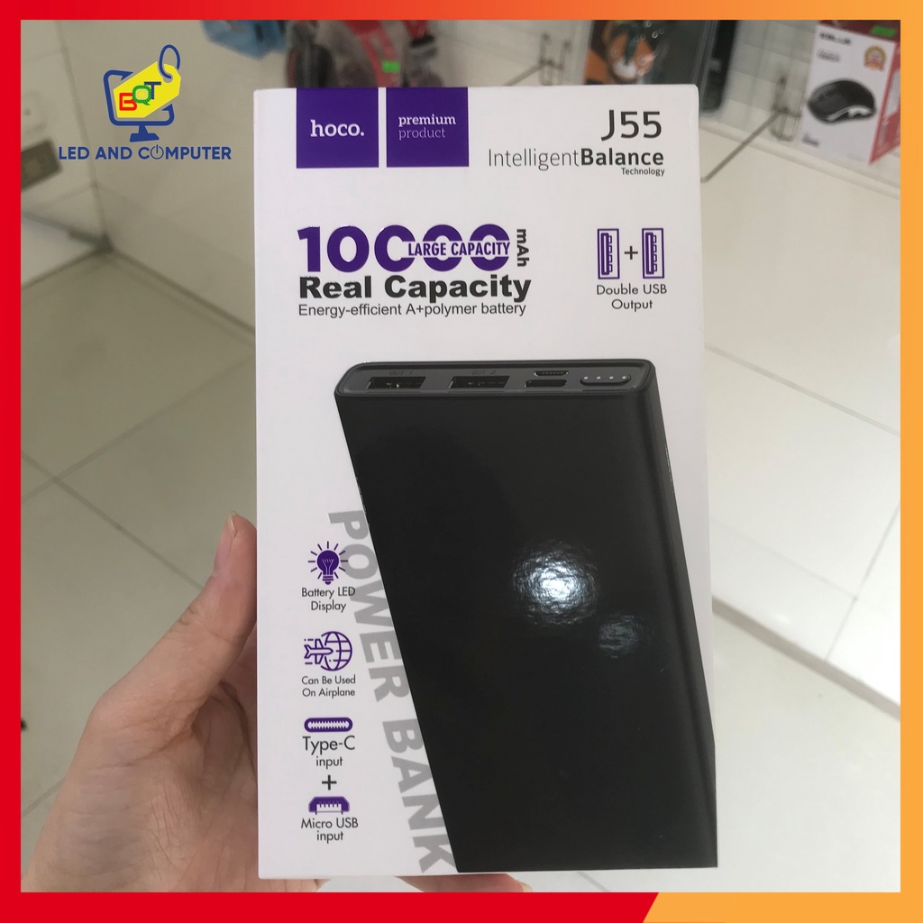 Sạc Dự Phòng Hoco J55 10000mAh Chính Hãng