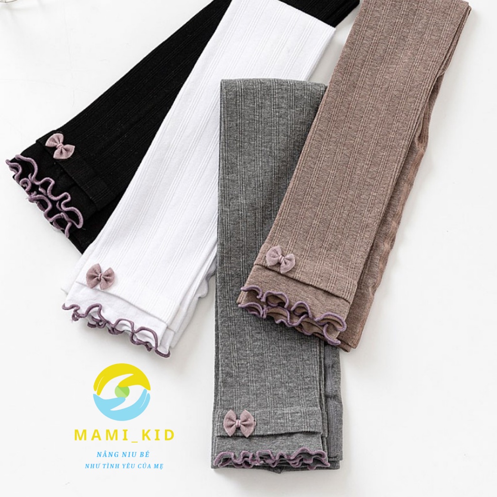Quần Legging Bé Gái, Quần tất len tăm dày đẹp (hình đắp có thể thay đổi tùy lô hàng ạ) không bai xù... Shop Mamik