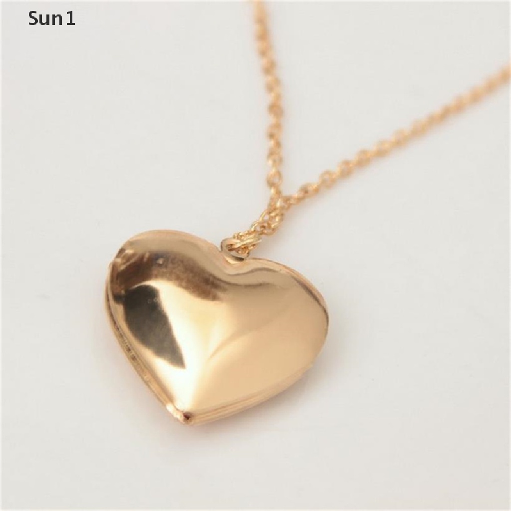 Hollow Heart Shape Pendant Necklace Openable Locket Necklaces Women Jewelry Gift