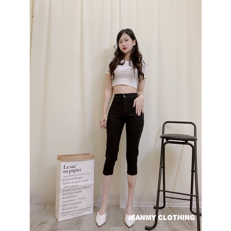 Quần jean lửng nữ lưng cao co dãn, mềm, quần chiều dài 70cm, quần Jean Skinny Bigsize | BigBuy360 - bigbuy360.vn