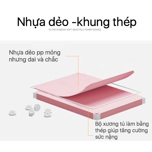 Tủ nhựa cho bé lắp ghép 8 ô đựng đồ màu hồng nhạt dễ thương kiểu 2x3 - Bảo hành 1 năm