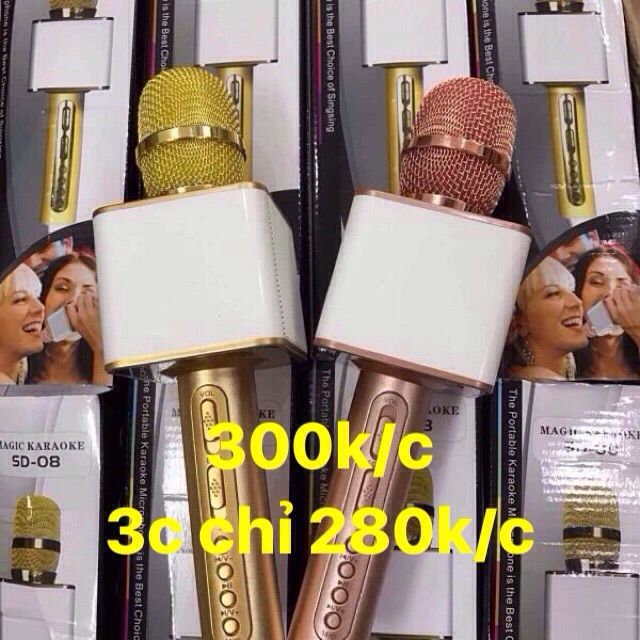 Mic hát kèm Loa Sd-08