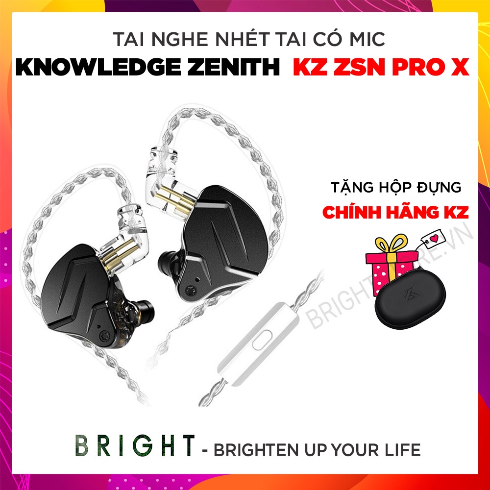 Tai Nghe Nhét Tai Có Mic Knowledge Zenith KZ ZSN Pro/ ZSN Pro X