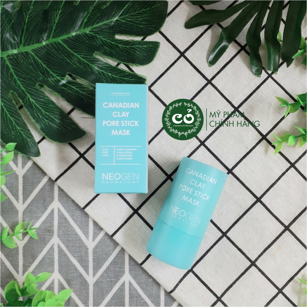 Thanh Lăn Đất Sét Neogen - Mặt Nạ Bùn Băng Giảm Mụn Đầu Đen Se Nhỏ Lỗ Chân Lông Neogen Canadian Clay Pore Stick Mask 28g