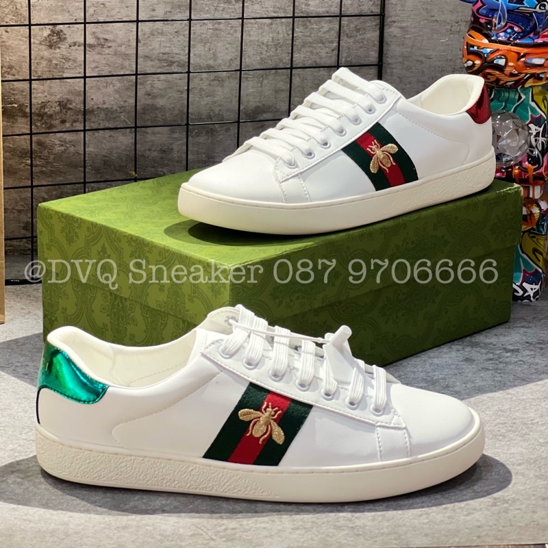 Giày thể thao GUCCI Ong, giày gucci 3 vạch mới full size 36-43 full phụ kiện/MS Sneaker