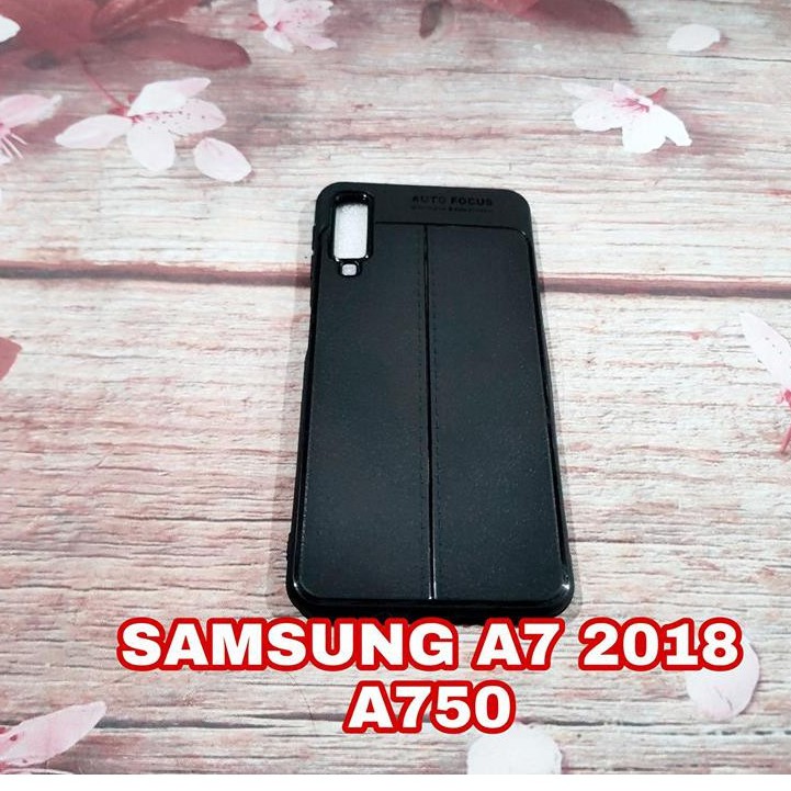 Samsung Galaxy A7 2018_ Ốp dẻo vân da sần chống sốc Autofocus