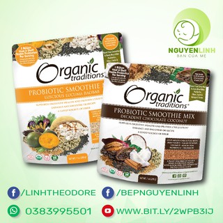 Bột Probiotics Organic Traditions các vị gói 200g