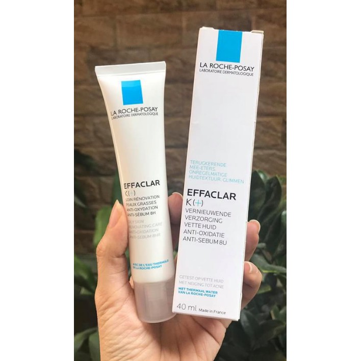 Kem Dưỡng La Roche Posay Effaclar K+ Kem Dưỡng Giảm Mụn Ngừa Thâm Thông Thoáng Lỗ Chân Lông 40ml