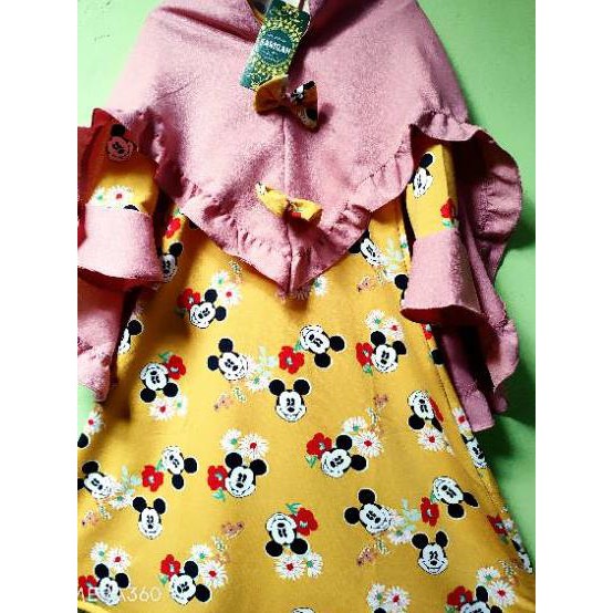 Chuột Máy Tính Gamis Anak Ijah "/ Gamis Micky Mouse / Gamis Sar Is Sar 'Ijah / Gamis Micky, Gams,,,,,, Code-713