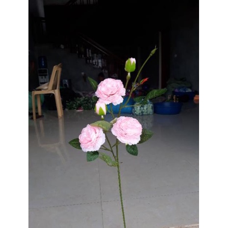 Cành trà pháp. 3b 2 nụ Cây hoa giả trang trí nhà cửa ,sự kiện trang trí,phòng khách và khách sạn