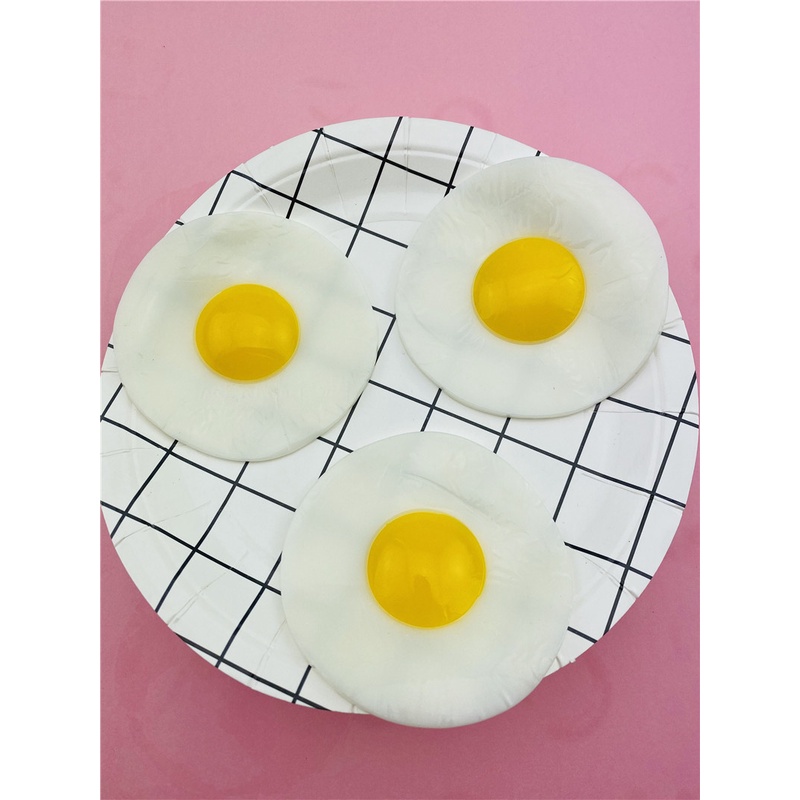 Gudetama Squishy hình Miếng Trứng Rán Ốp La Gudetama ngộ nghĩnh bóp xả stress hiệu quả
