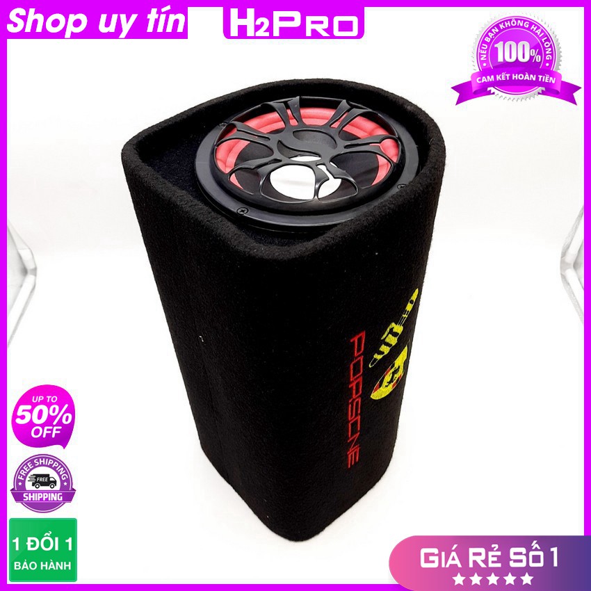 [RẺ VÔ ĐỊCH] Loa bluetooth karaoke cỡ số 6 H2PRO USB-Thẻ nhớ, có jack cắm mic, loa gầm ô tô nghe nhạc hay điện 220V-110V