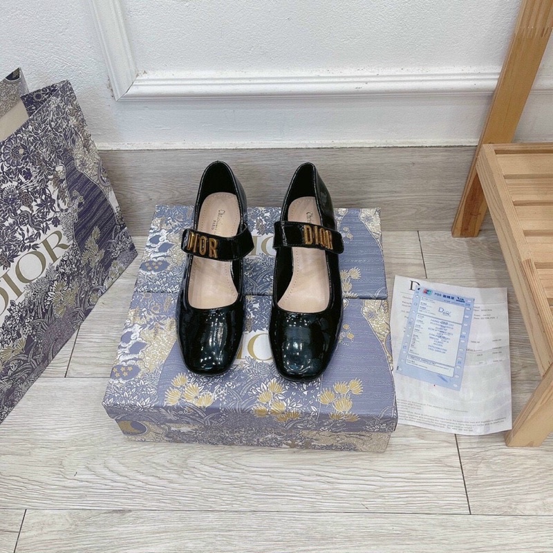 GIày Dior Quai Dán Siêu Tiểu Thư Hàng Chuẩn Loại 1 Fullbox