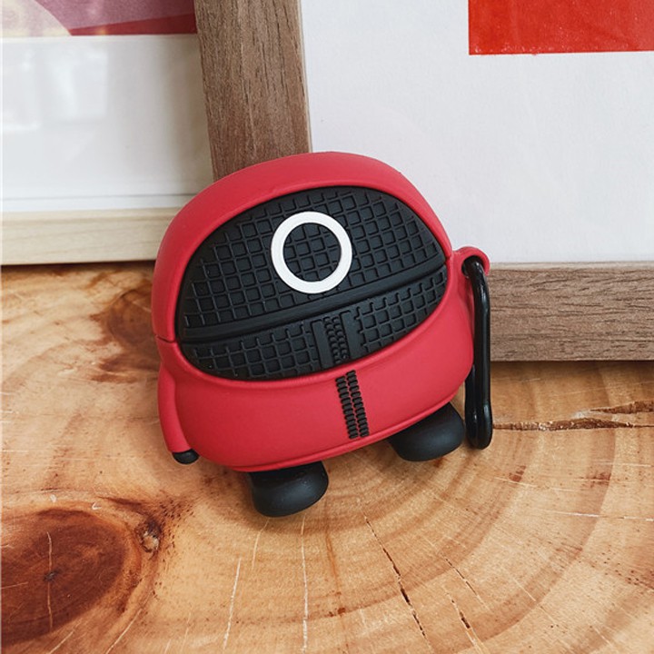 Case Airpods 1/2/3/Pro Squid Game nhân vật mặt tròn, Ốp Airpods Squid Game cực ngầu - Mã TZAP343