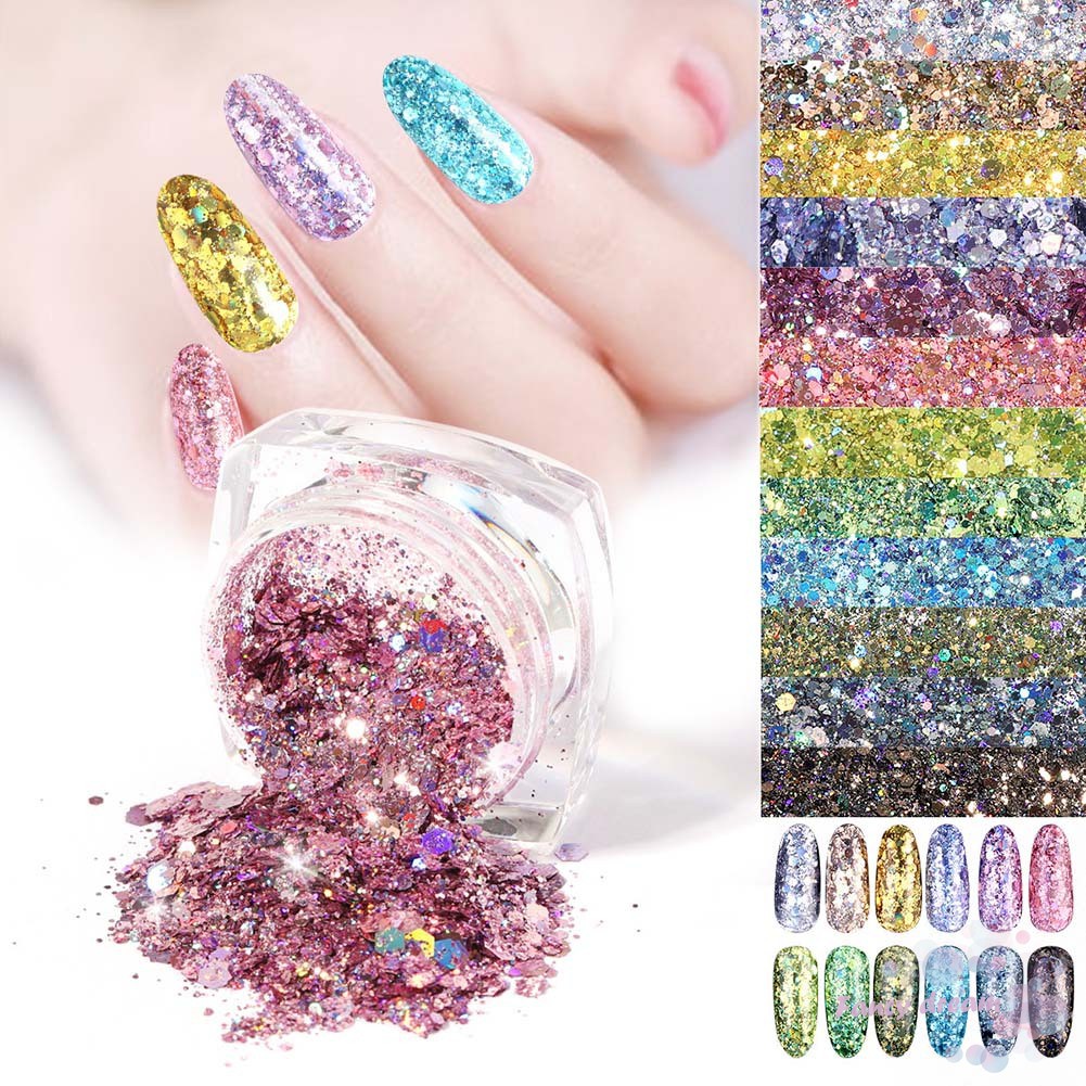 Hạt kim sa lấp lánh đính móng nghệ thuật