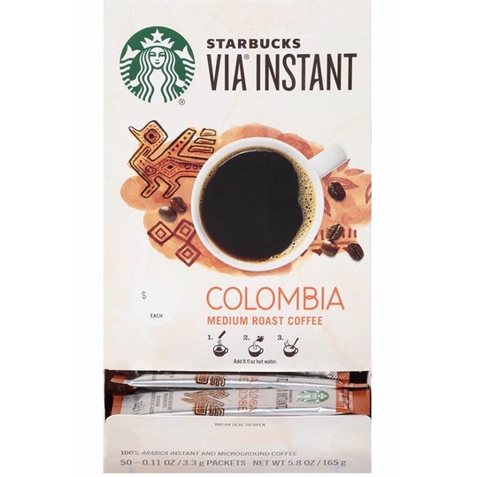 Starbucks Via Cà phê Hòa tan Gói đa dạng - Mỹ