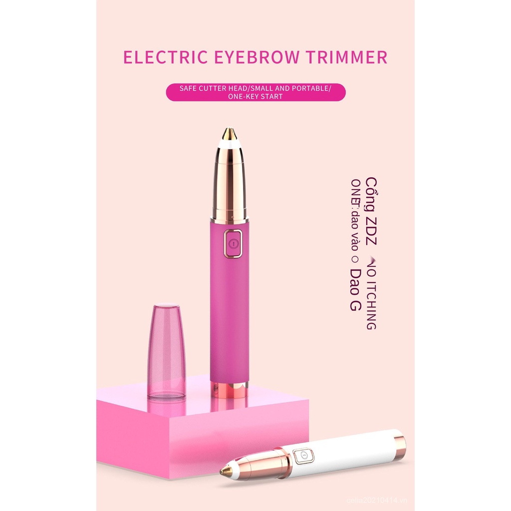[Hàng mới về] Máy tỉa lông mày kích thước mini tiện dụng cho nữ
