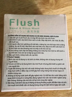 Muối rửa mũi FLUSH ( hộp 30 gói )