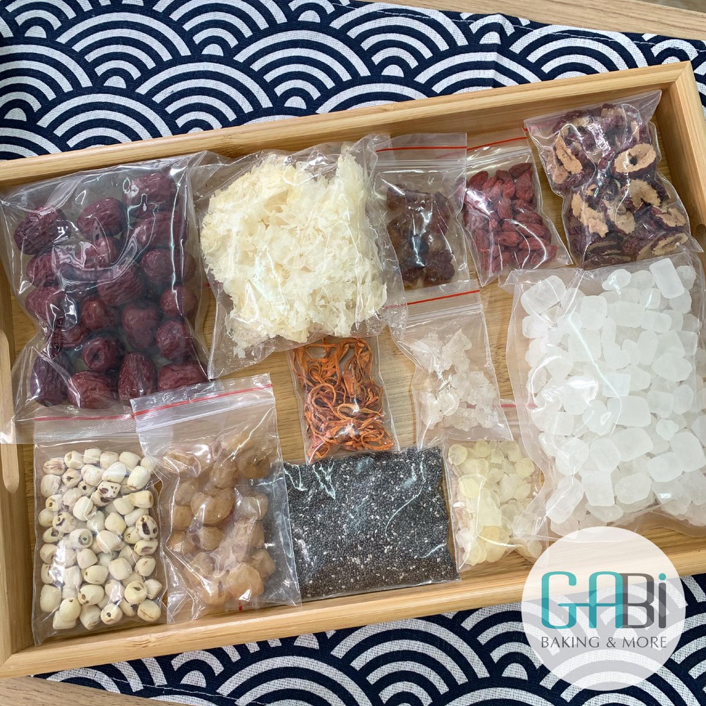 Set nguyên liệu chè dưỡng nhan 12 vị (18-20 chai)