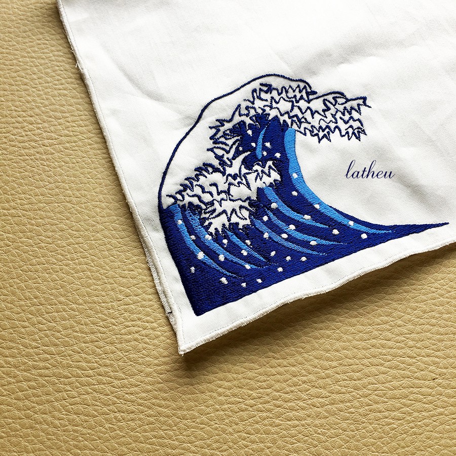 Khăn thêu Great Wave