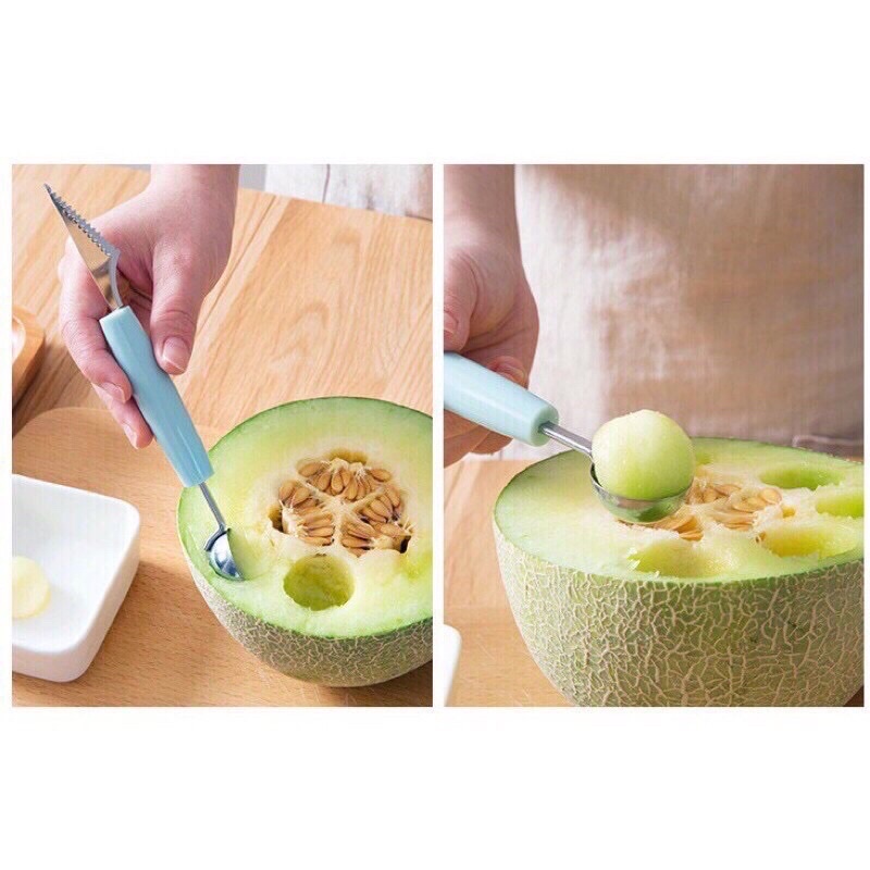 Dụng Cụ Tỉa,Khắc, Múc Trái Cây 2 Đầu
