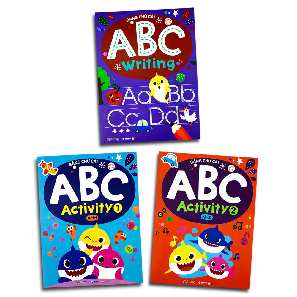 Sách Bảng chữ cái ABC Activity ( Bộ 3 cuốn, lẻ tùy chọn)