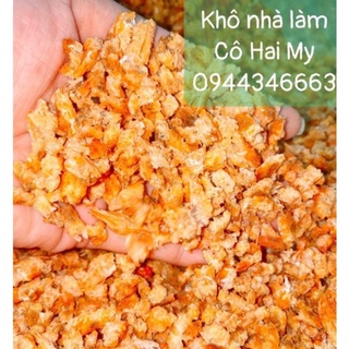 1kg thịt đầu tôm khô sạch mắt vỏ cực ngon ngọt y hình