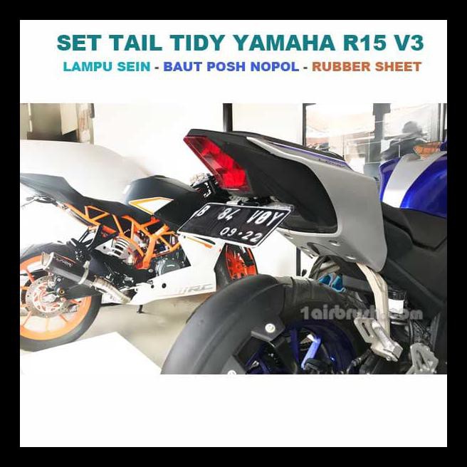 Giá Đỡ Biển Số Và Đèn Xi Nhan Gắn Đuôi Xe Yamaha R15 V3