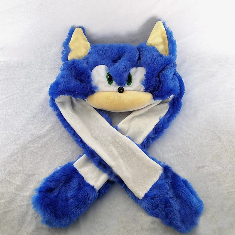 Sonic Nón Nhồi Bông Hình Nhím Gai Hoạt Hình Có Thể Di Chuyển Được Có Đèn led Dễ Thương Cho Trẻ Em