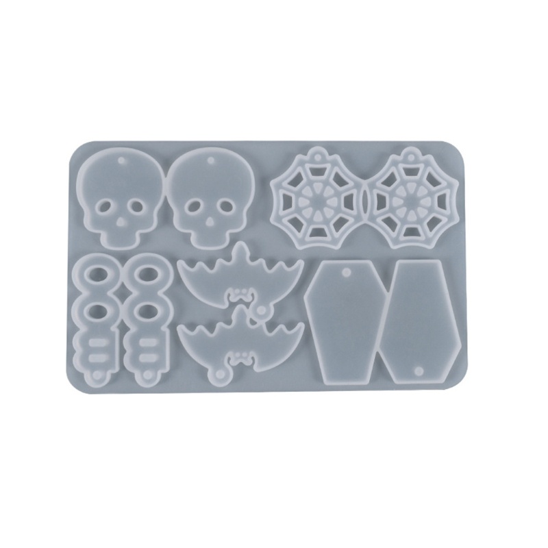 Khuôn Silicone Hình Đầu Lâu / Dơi / Bí Ngô Dùng Làm Đồ Thủ Công Dịp Halloween