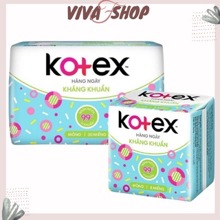Bvs hàng ngày kotex 20 miếng kháng khuẩn 8 miếng - 20 miếng - băng vệ sinh kotex