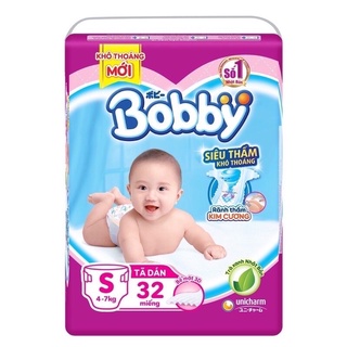 Tã dán bobby S32 mẫu rãnh thấm kim cương