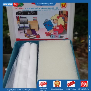 [RẺ VÔ ĐỊCH] Hộp đựng Phấn kèm 4 viên phấn + lau bảng - MIC
