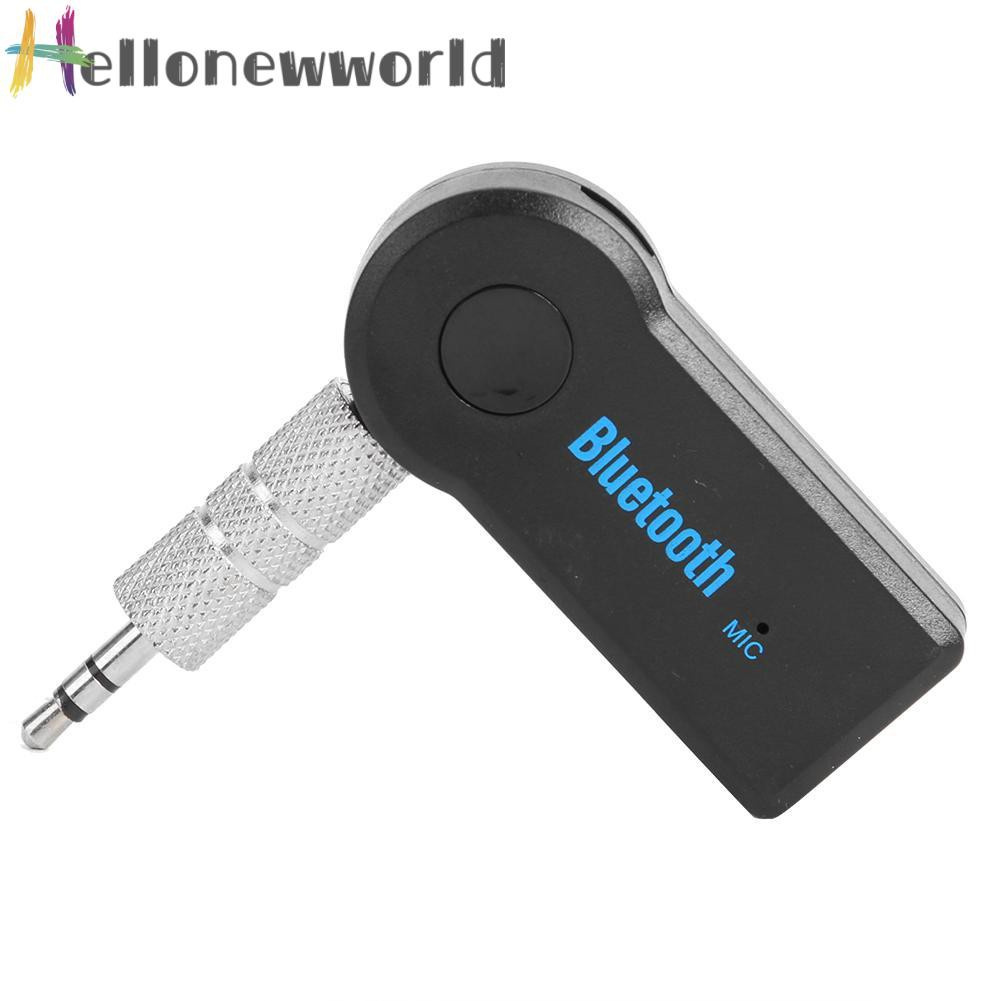 Hellonewworld Mini 3.5mm Jack AUX Wireless Car Audio Receiver Handsfree Bluetooth Adapter