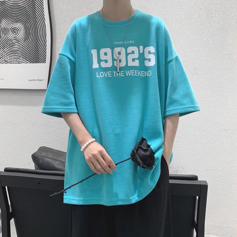 Áo Thun Nam Tay Ngắn In Chữ Thời Trang Trẻ Trung Size S-8XL