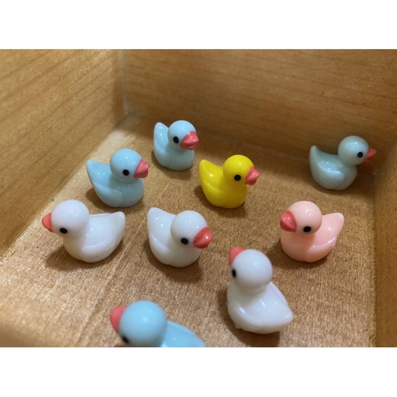 (Phụ Kiện) Bé Vịt Con Mini Đủ Màu - Trang Trí Tiểu Cảnh