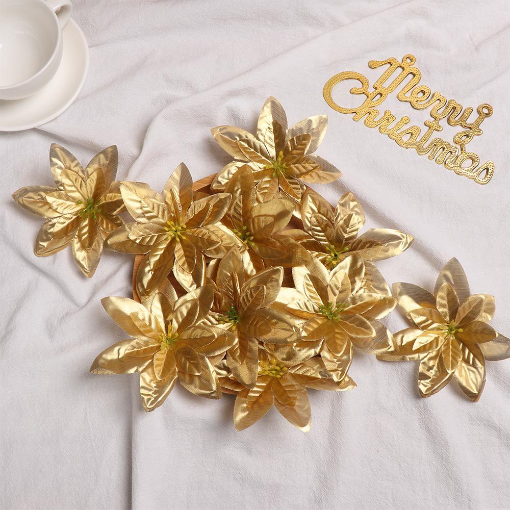 Set 10 Phụ Kiện Trang Trí Giáng Sinh / Tiệc Cưới Lấp Lánh 14cm