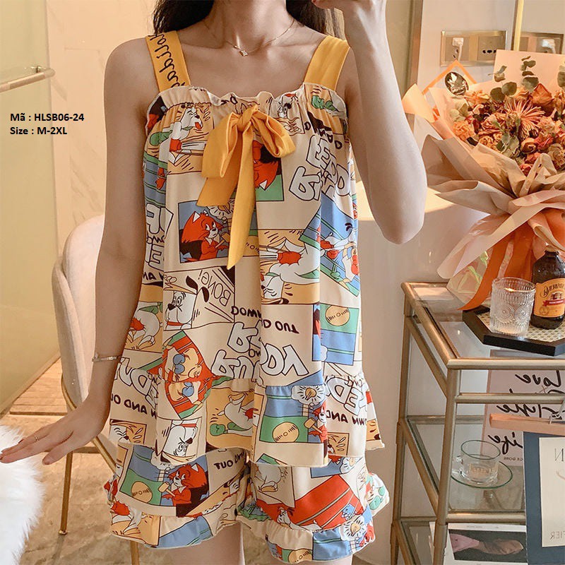 [Hàng order QC] HLSB06 BỘ ĐỒ NGỦ 2 DÂY | BigBuy360 - bigbuy360.vn