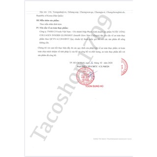 NƯỚC UỐNG COLLAGEN INNERB GLOWSHOT