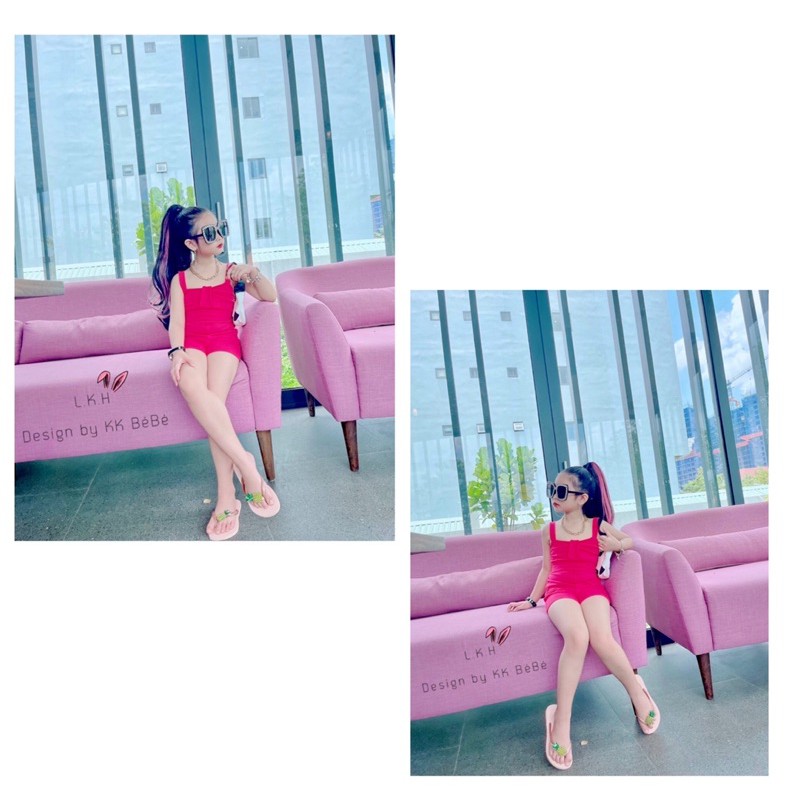 Bộ dây lưng cao bé gái