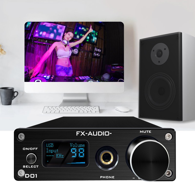 BỘ GIẢI MÃ CHỈNH ÂM KỸ THUẬT SỐ DAC FX AUDIO D01 BLUEOOTH 5.0 BẢN 2021