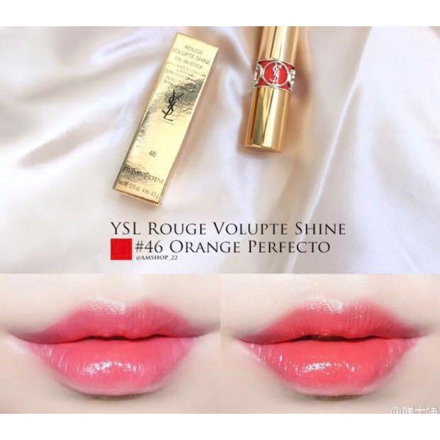 Son YSL Rouge Volupte Shine Oil-in-Stick 46 | BigBuy360 - bigbuy360.vn