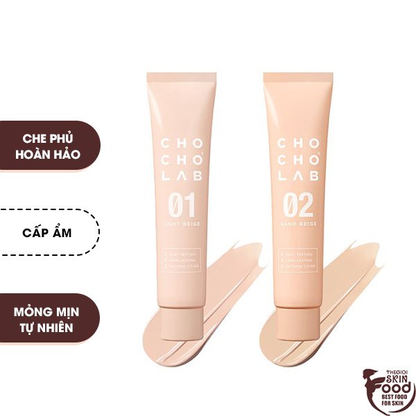 Kem Nền Che Phủ Mỏng Nhẹ Chocho's Lab Cover Capture Foundation 30ml | BigBuy360 - bigbuy360.vn