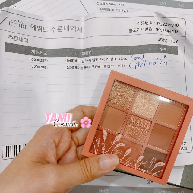 ( CÓ BILL ) BẢNG PHẤN MẮT ETUDE HOUSE PLAY COLOR EYES MUHLY ROMANCE