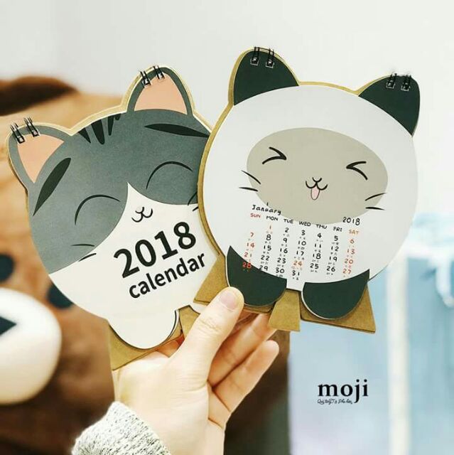 Lịch để bàn 2018