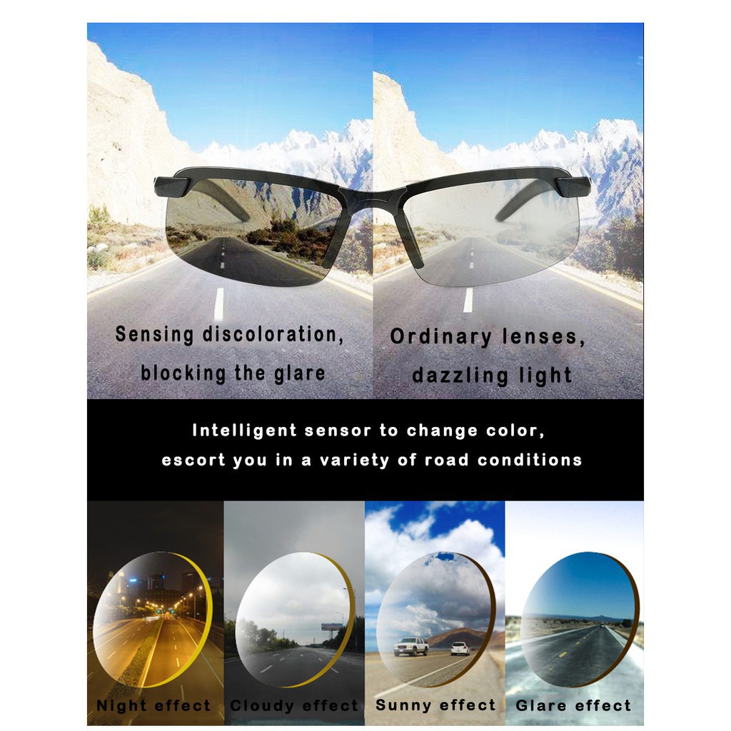 Kính Mát Phân Cực Dùng Khi Lái Xe Ban Đêm Cho Nam | BigBuy360 - bigbuy360.vn