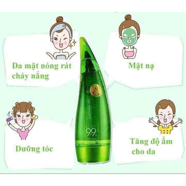 Gel dưỡng nha đam Holika Hàn Quốc 55ml  [chính hãng] | BigBuy360 - bigbuy360.vn