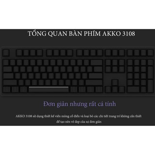 Bàn phím AKKO 3108S  RGB Pro Black (Chery switch)