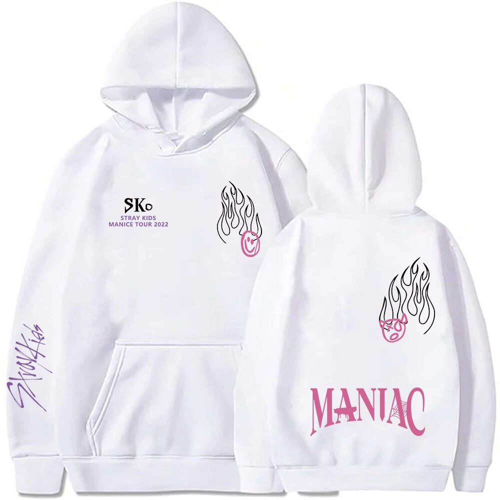 Maniac Khoác Hoodie Skz Chuyến Lưu Diễn Thế Giới 2022 Áo Khoác Hoodie Nỉ Kpop Khoác Hoodie Nam Nữ